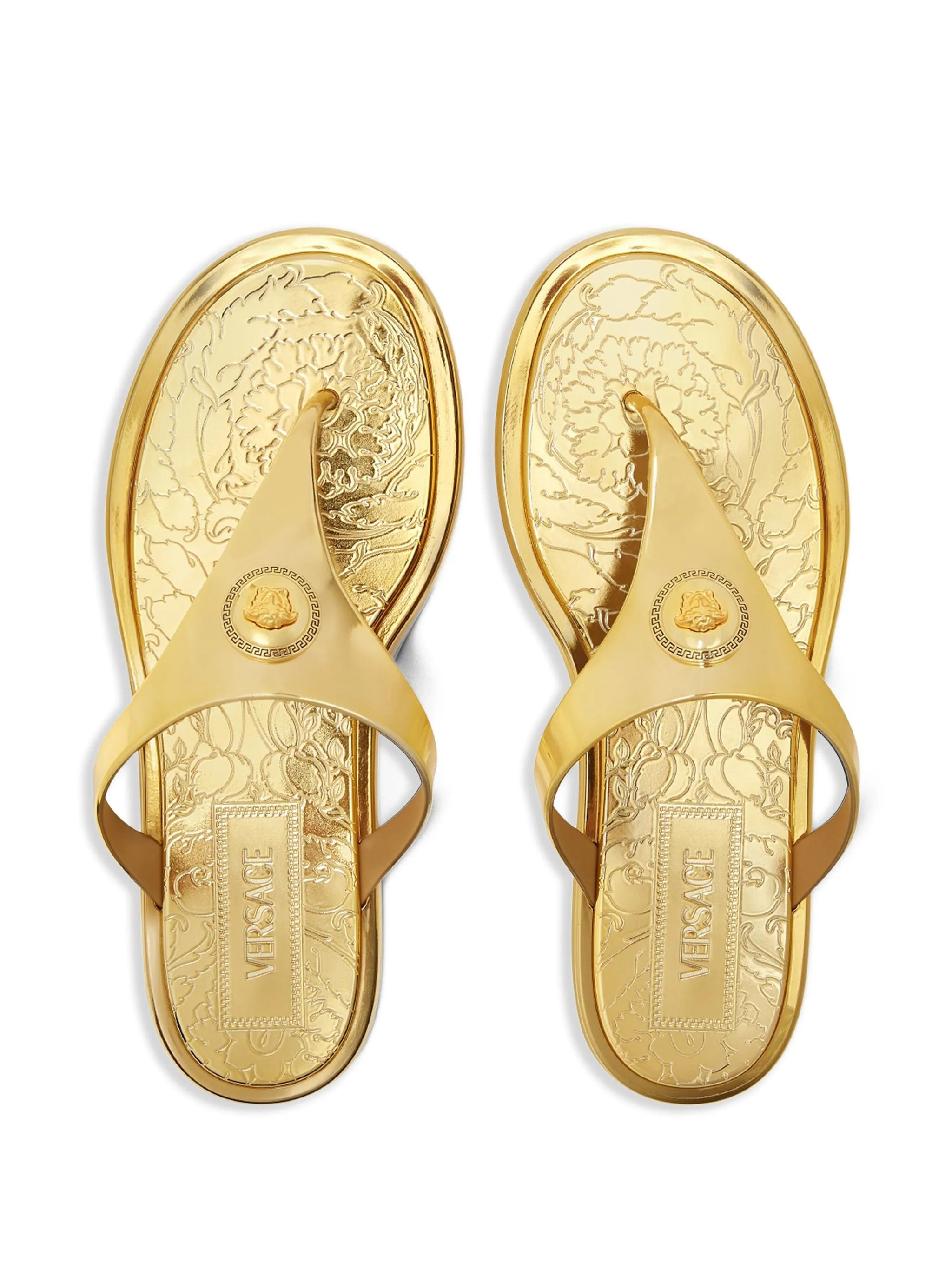 Alia metallic flat sandals - 3
