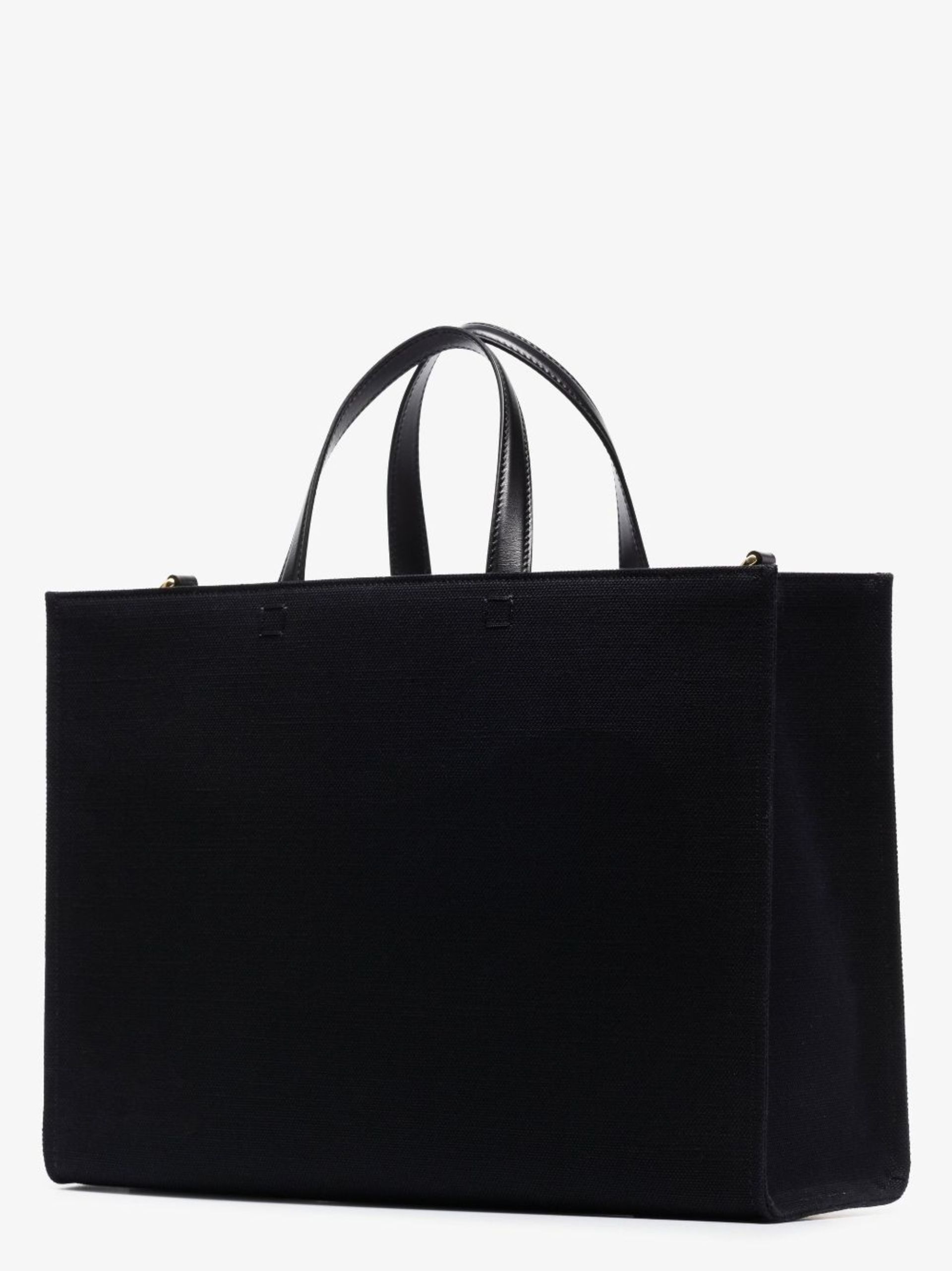 Black G Medium canvas tote bag - 3