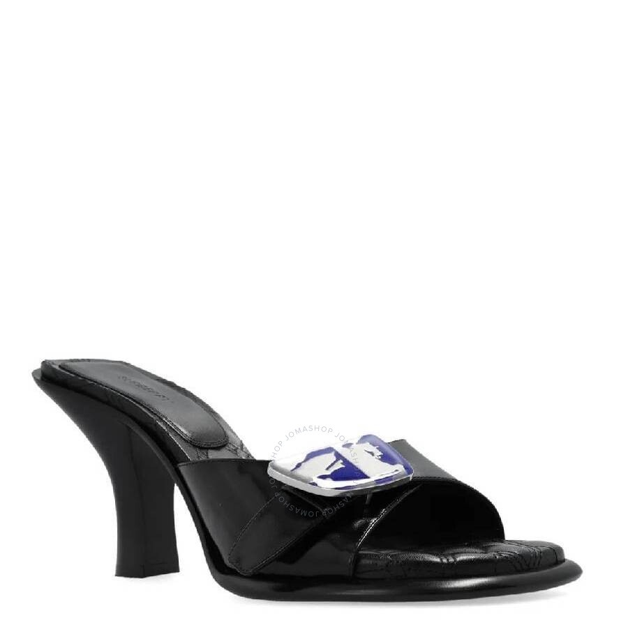 Burberry Equestrian Knight Bay Leather Sandals - 2
