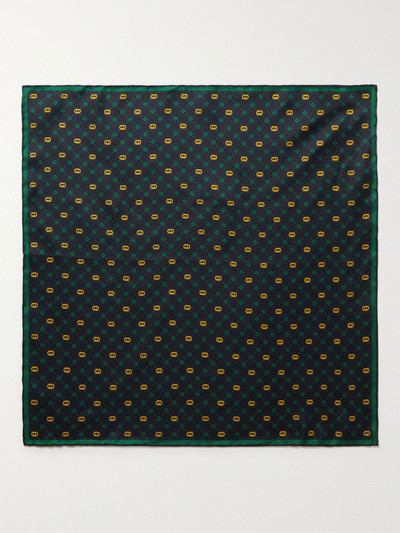 GUCCI Printed Silk-Twill Pocket Square outlook