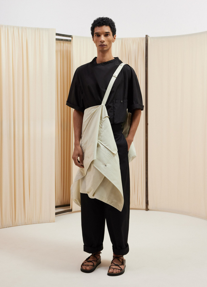 SHORT SLEEVE DRAPED SHIRT 3