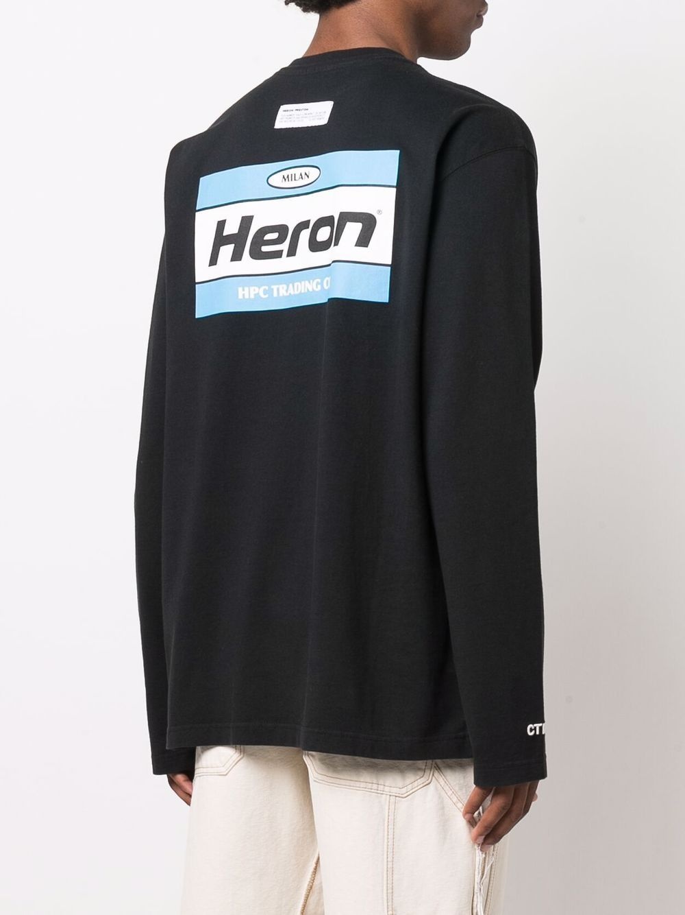 logo-print long-sleeve cotton T-shirt - 4