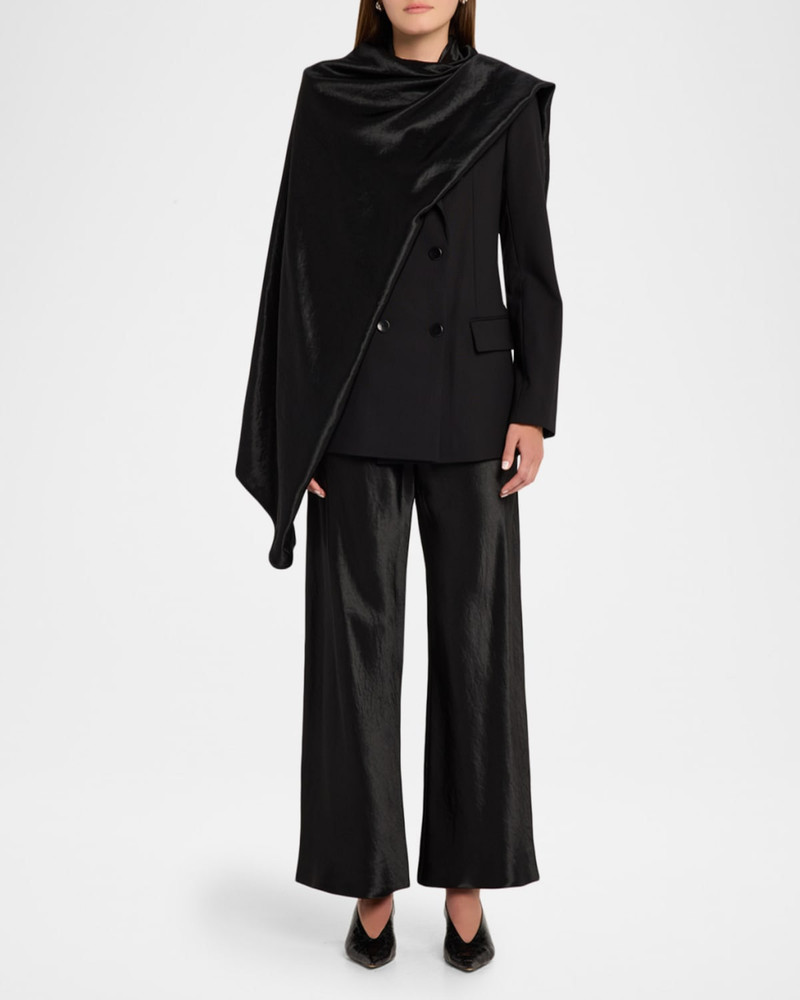 6397 Double-Breasted Cloak Blazer outlook