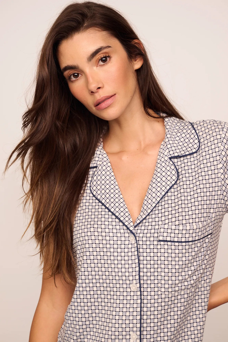 Gisele Printed TENCEL™ Modal Shortie Short PJ Set 1