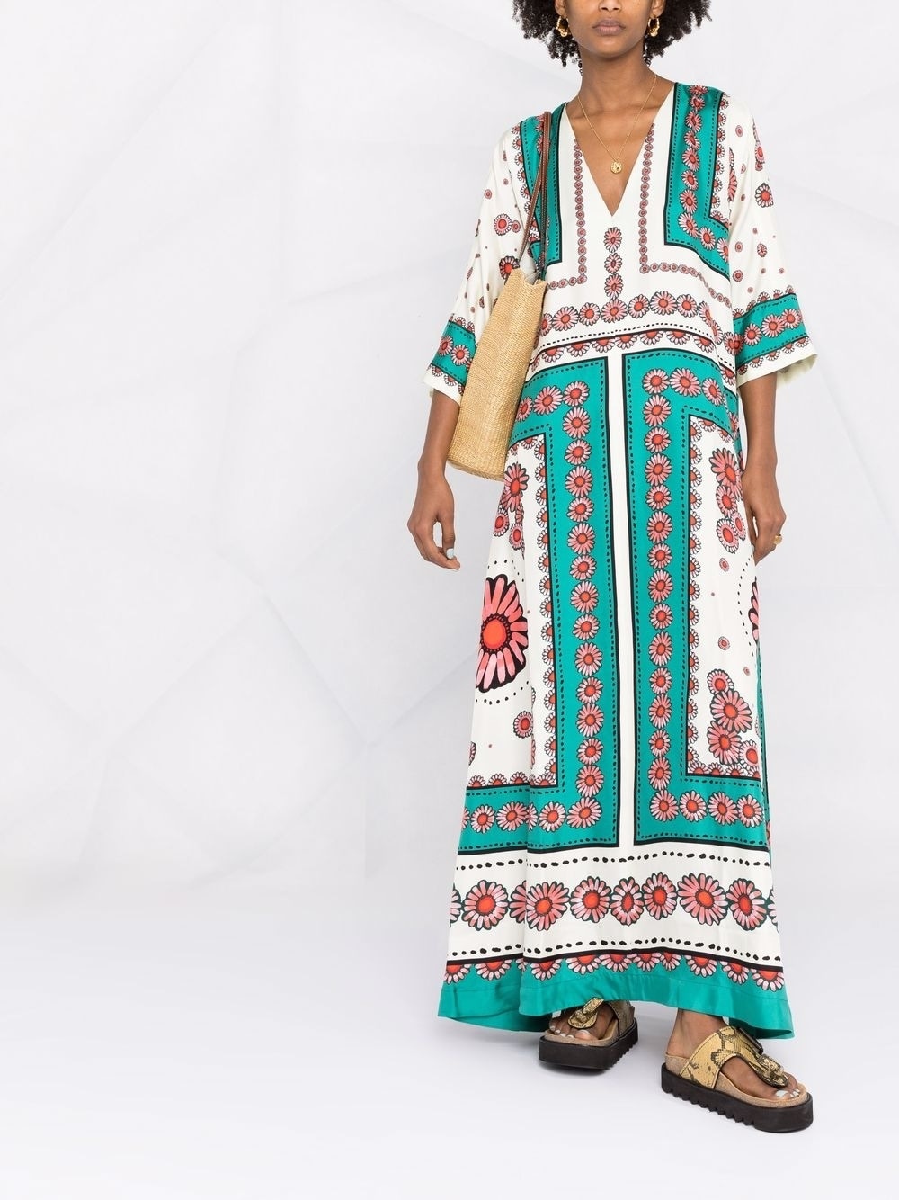 Muumuu floral-print dress - 2