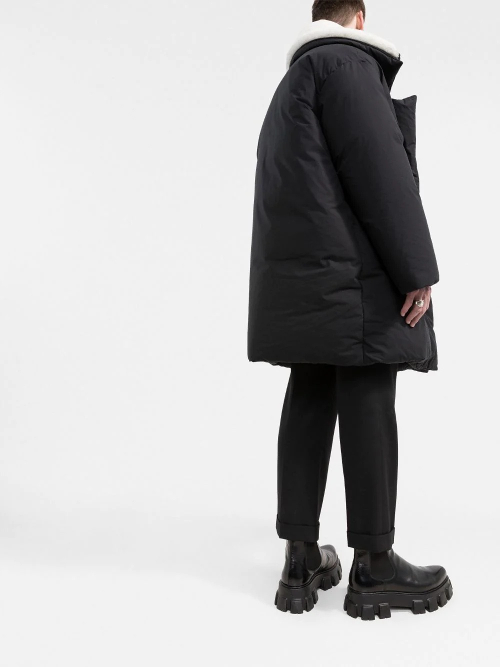 quilted puffer coat - 4