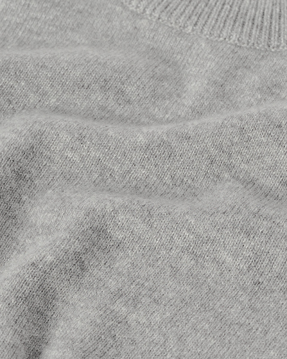 Classic Cashmere Grey Round Neck Jumper - 6