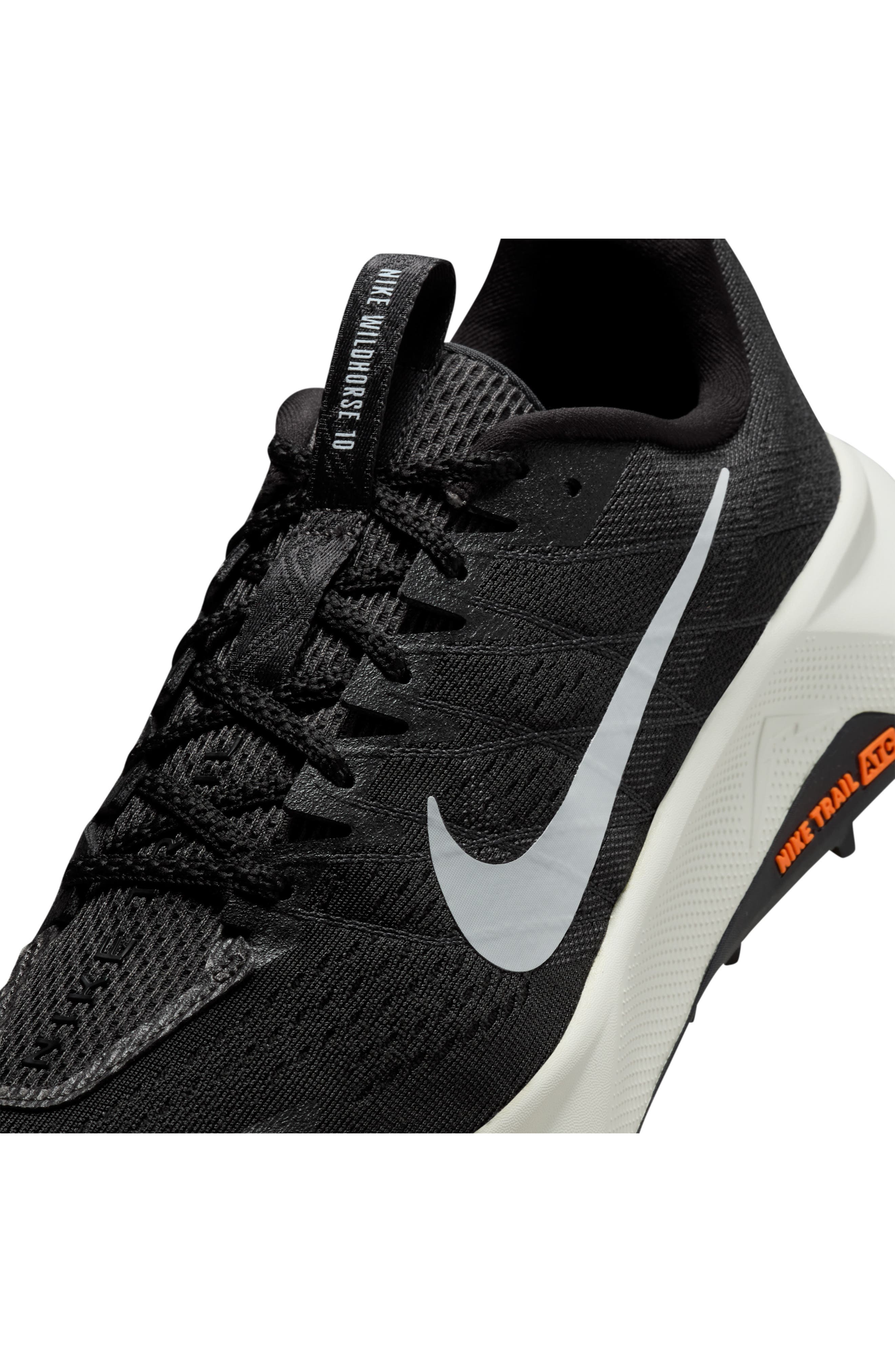Nike ReactX Wildhorse 10 Trail Running Shoe in 001 Black/anthracite/platinum Tint/wolf Grey at Nords - 7