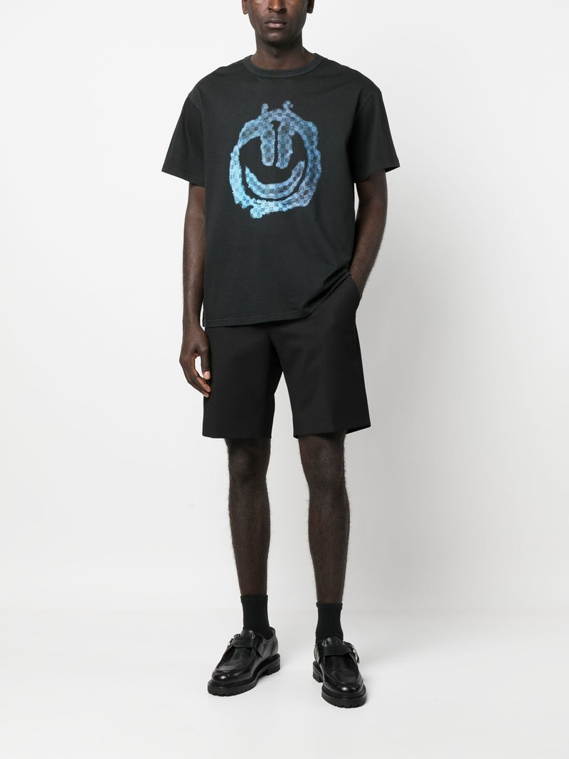 MISBHV monongram smiley-print T-shirt outlook