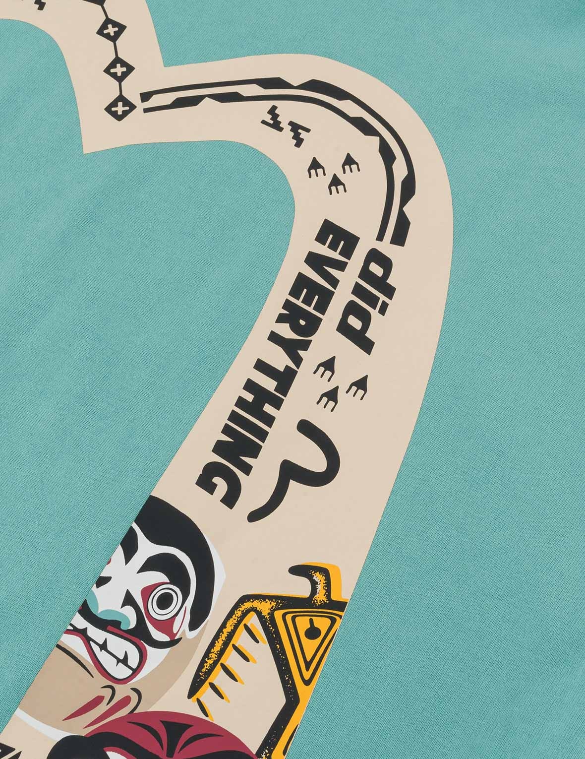 Slogan and Totem Daicock Print Relax Fit T-shirt - 5