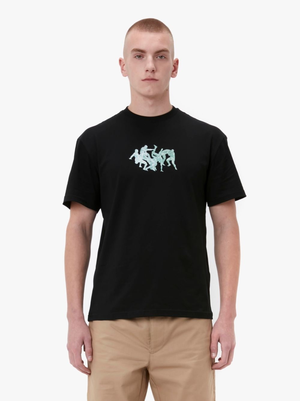 POL ANGLADA PLACED PRINT T-SHIRT - 2