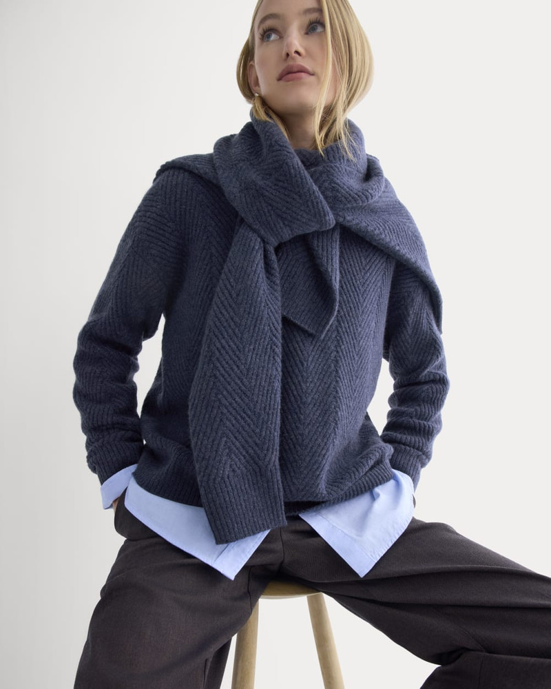 CASHMERE HERRINGBONE SWEATER 5