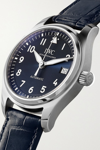 IWC Schaffhausen Pilot's Automatic 36mm stainless steel and alligator watch outlook