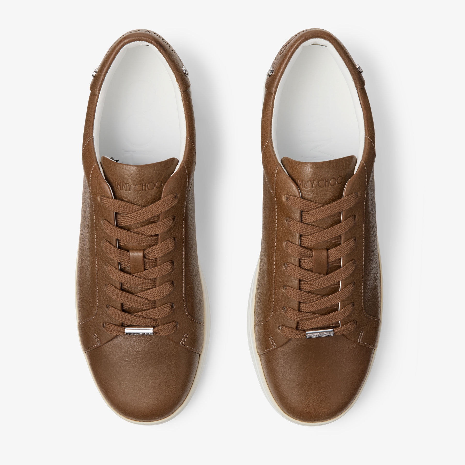 【シー】ROME/MOD153cm JIMMY CHOO Rome/M Oak Leather Trainers | REVERSIBLE