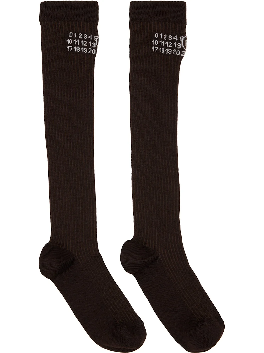 Brown Knee-High Socks - 1