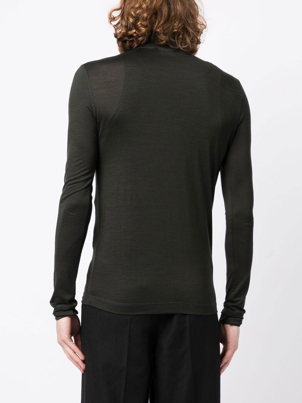 high-neck wool top - 4