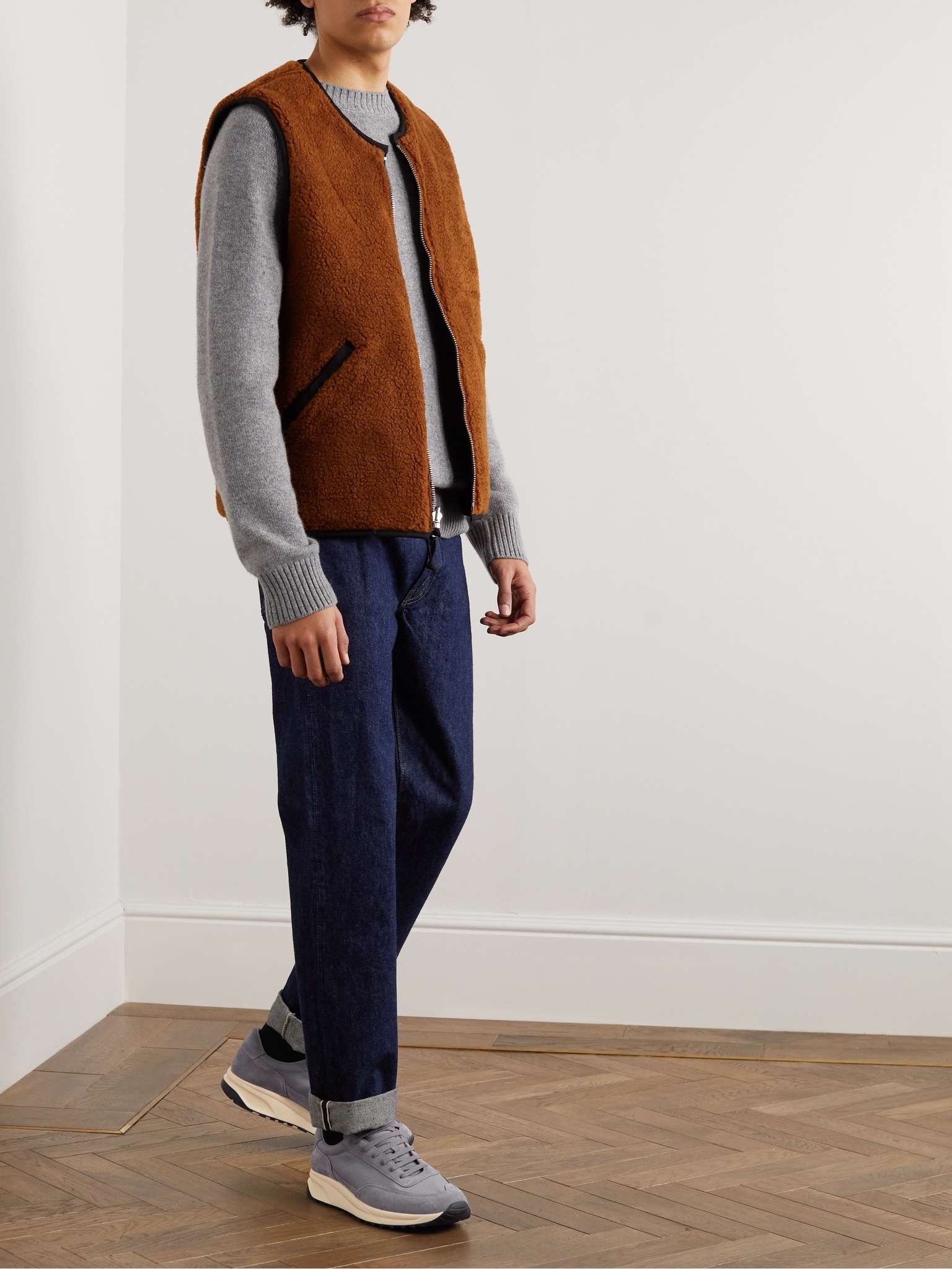 Track 80 Leather-Trimmed Suede and Ripstop Sneakers - 2