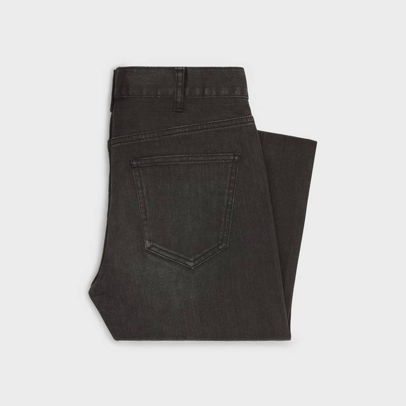 CELINE skinny jeans in black denim outlook
