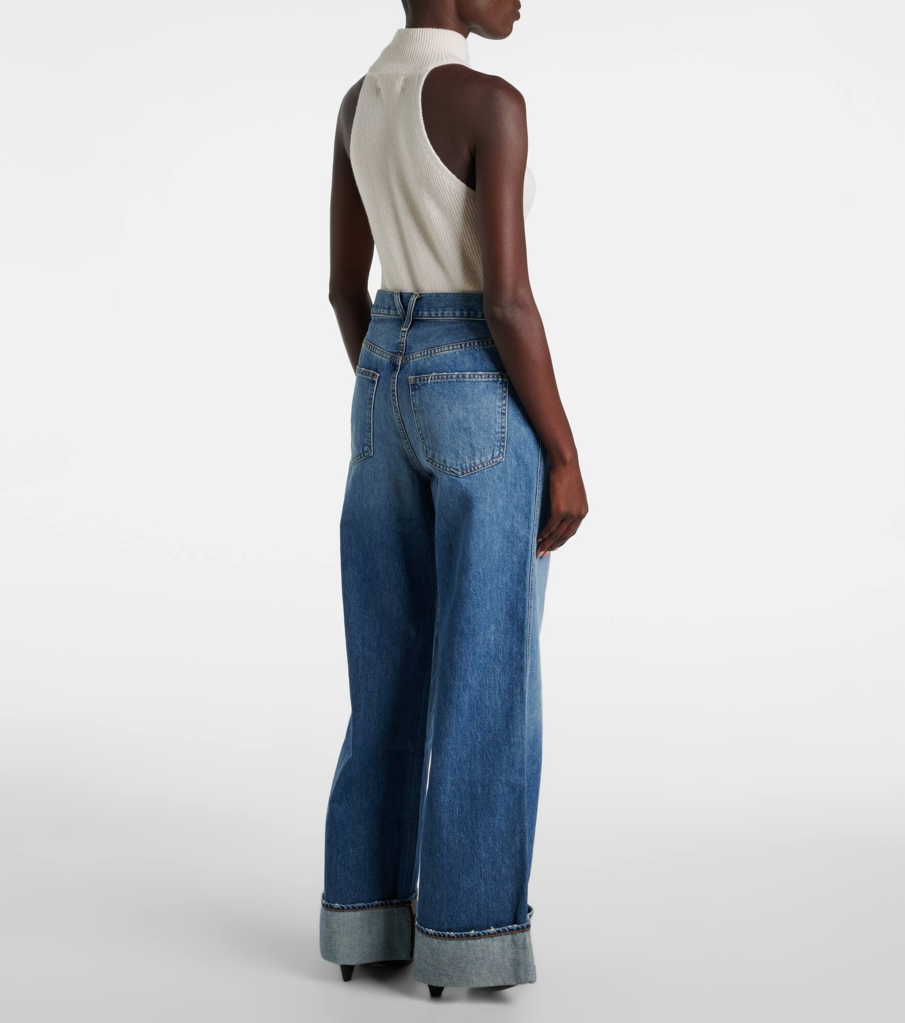 Taylor high-rise wide-leg jeans - 3