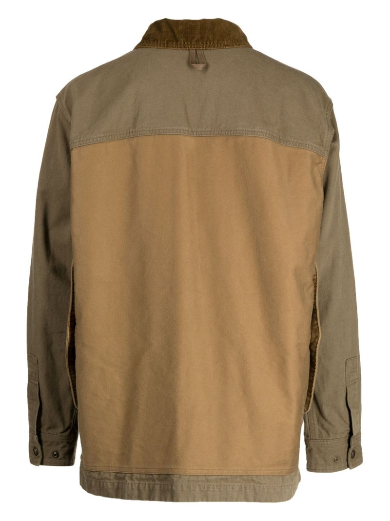 Comme des Garçons Homme contrast-collar panelled windbreaker outlook