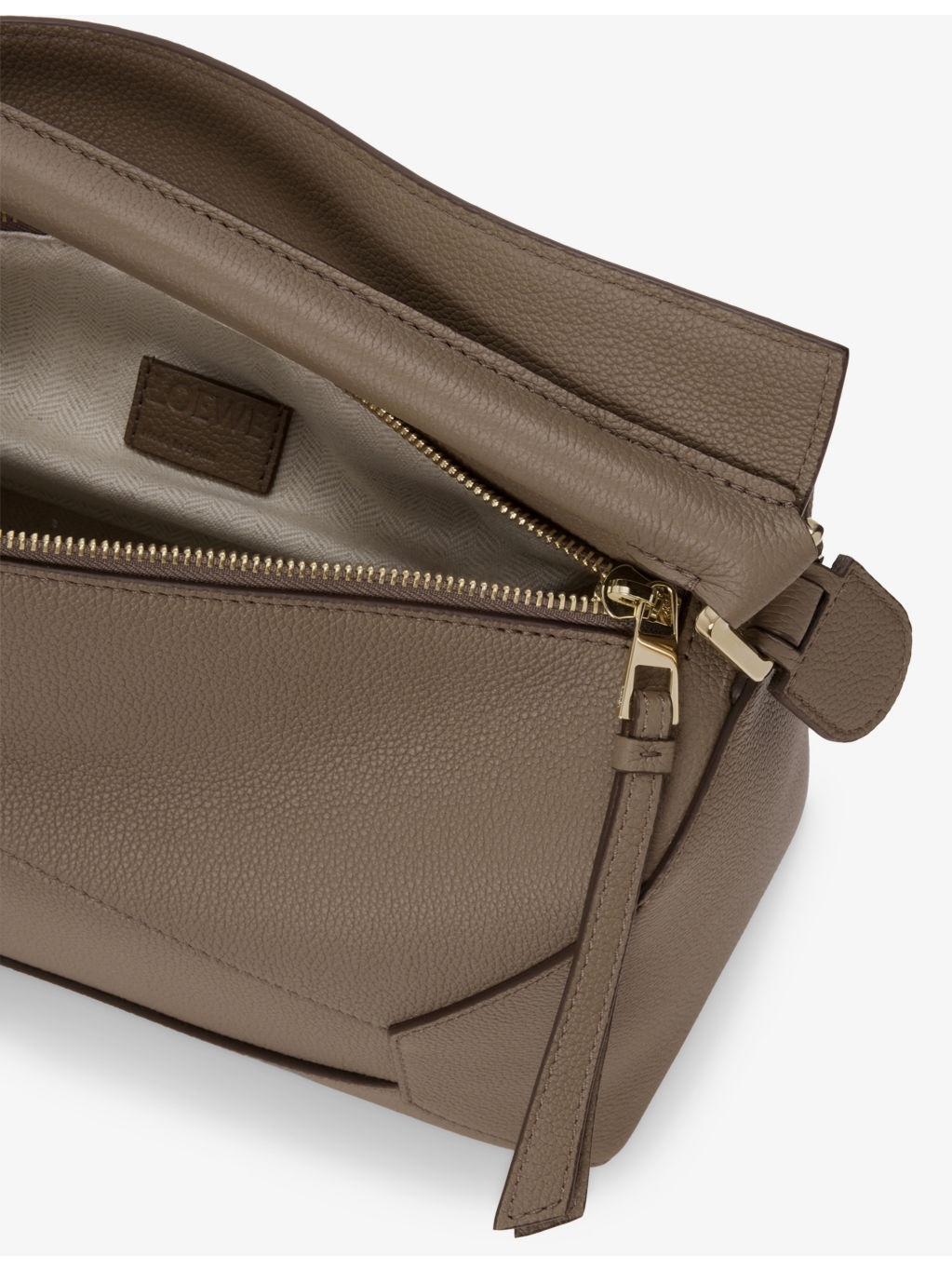 Puzzle Edge Medium Leather Shoulder Bag - 8