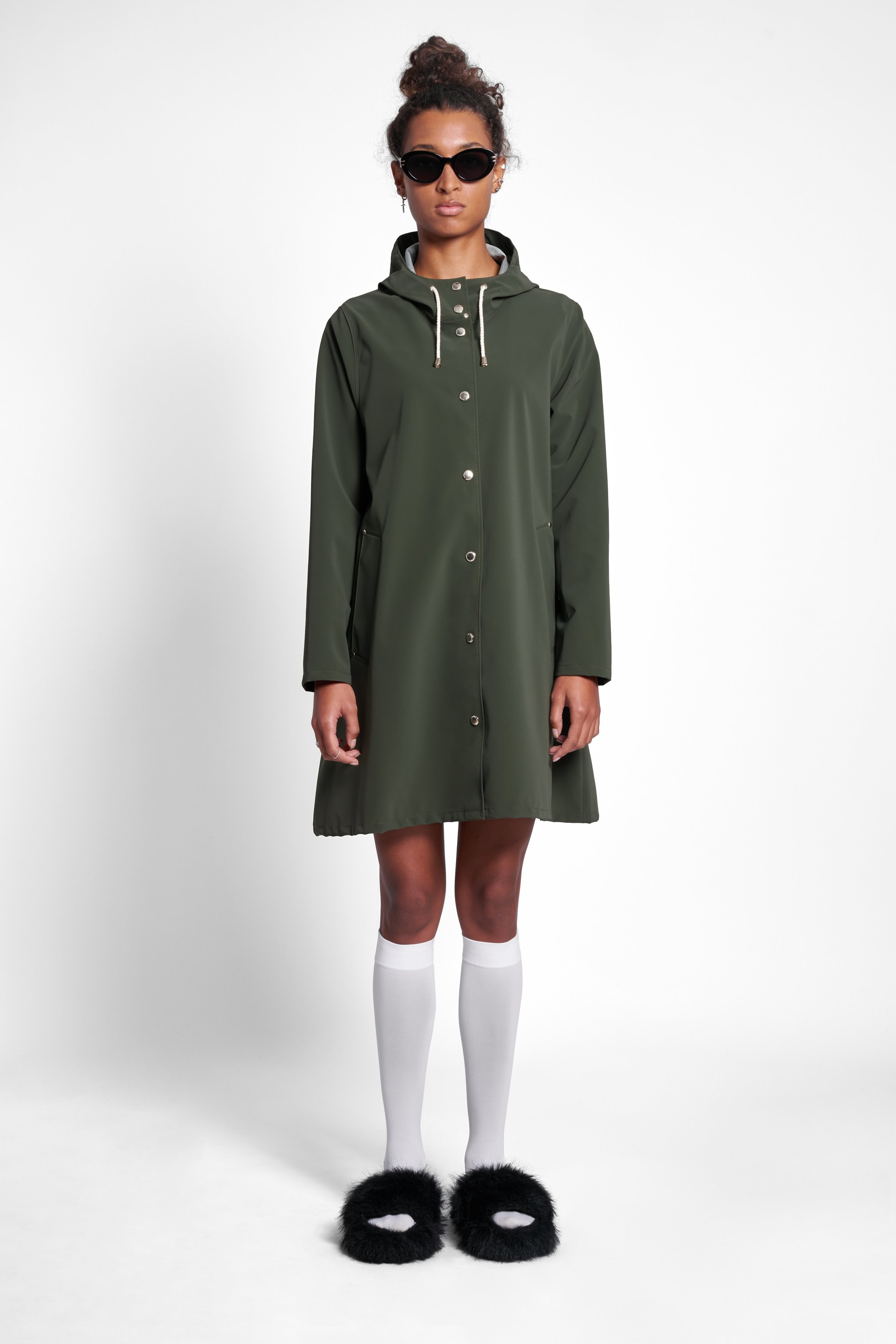 Mosebacke Lightweight Matte Raincoat Green - 2