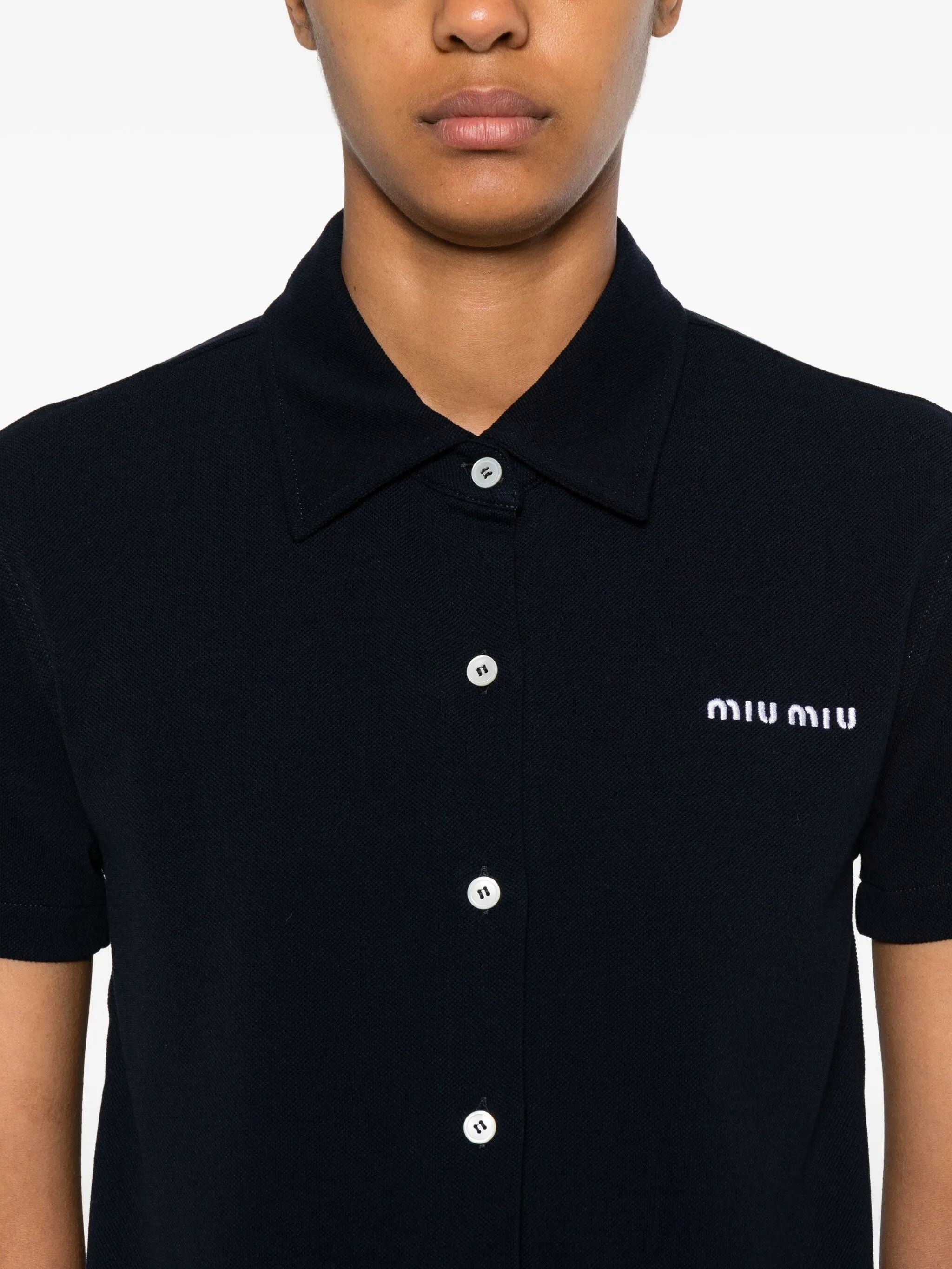 Miu Miu Short-sleeve Logo Top - 3