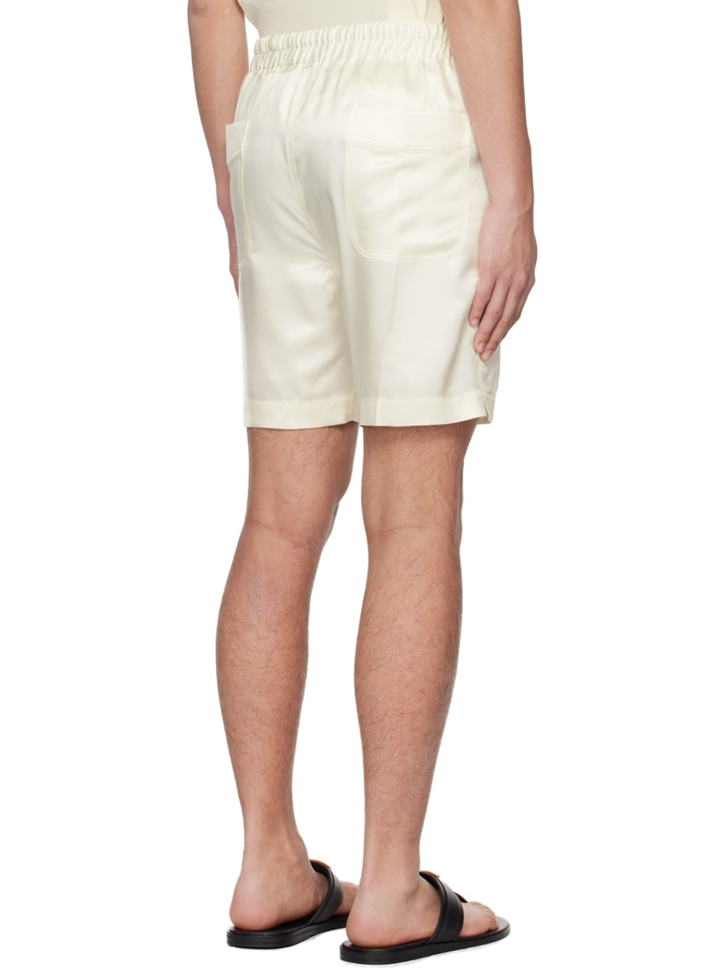 Off-White Drawstring Shorts - 3