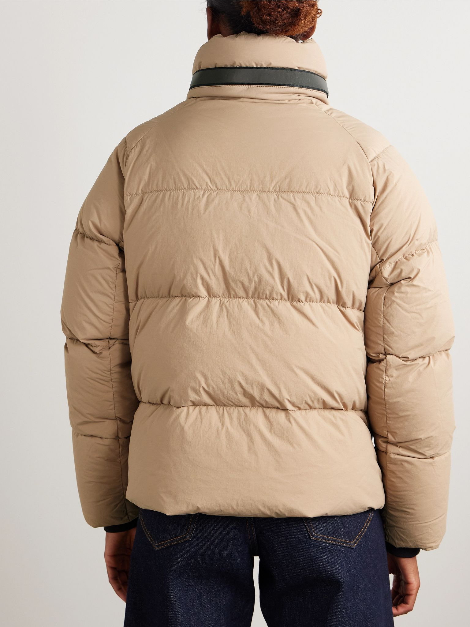 Junction hooded quilted shell down jacket Beige - 7