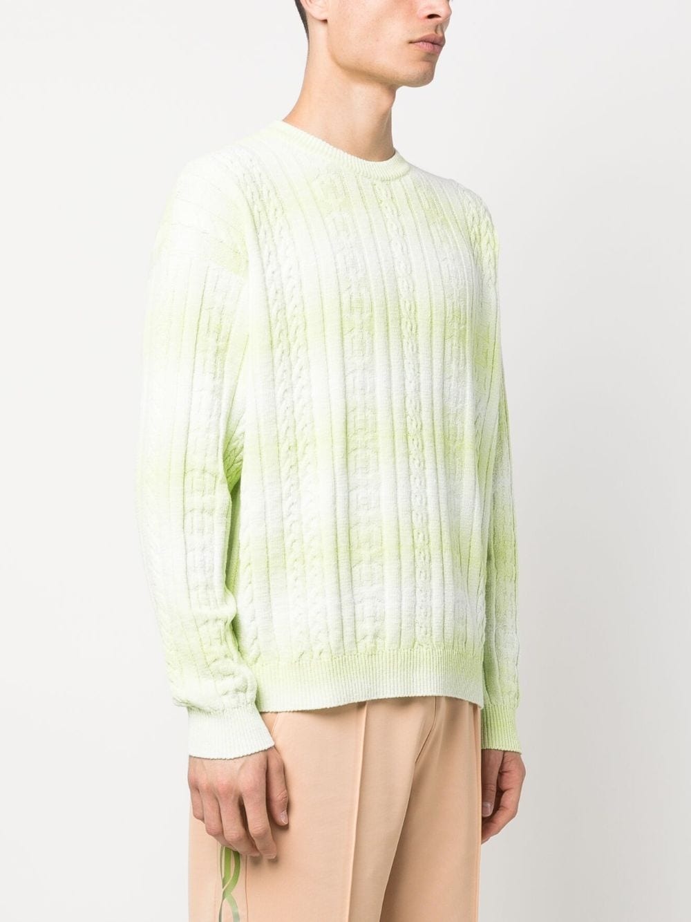 braid-detailed cotton sweatshirt - 3