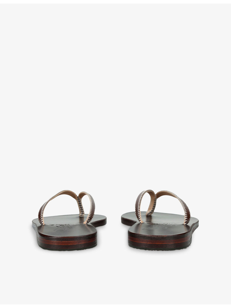 ANCIENT GREEK SANDALS Saionara Stitch Leather Sandals outlook