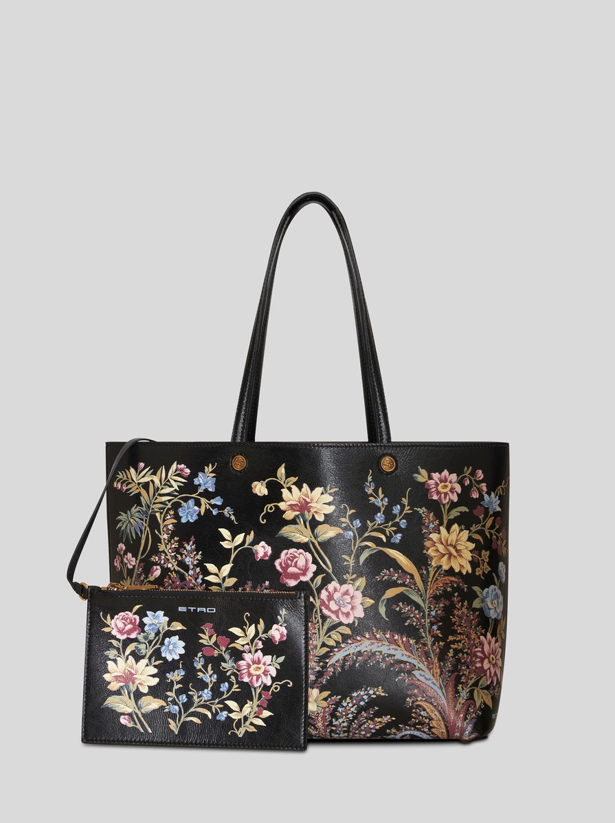 MEDIUM FLORAL PRINT SHOPPING BAG - 3