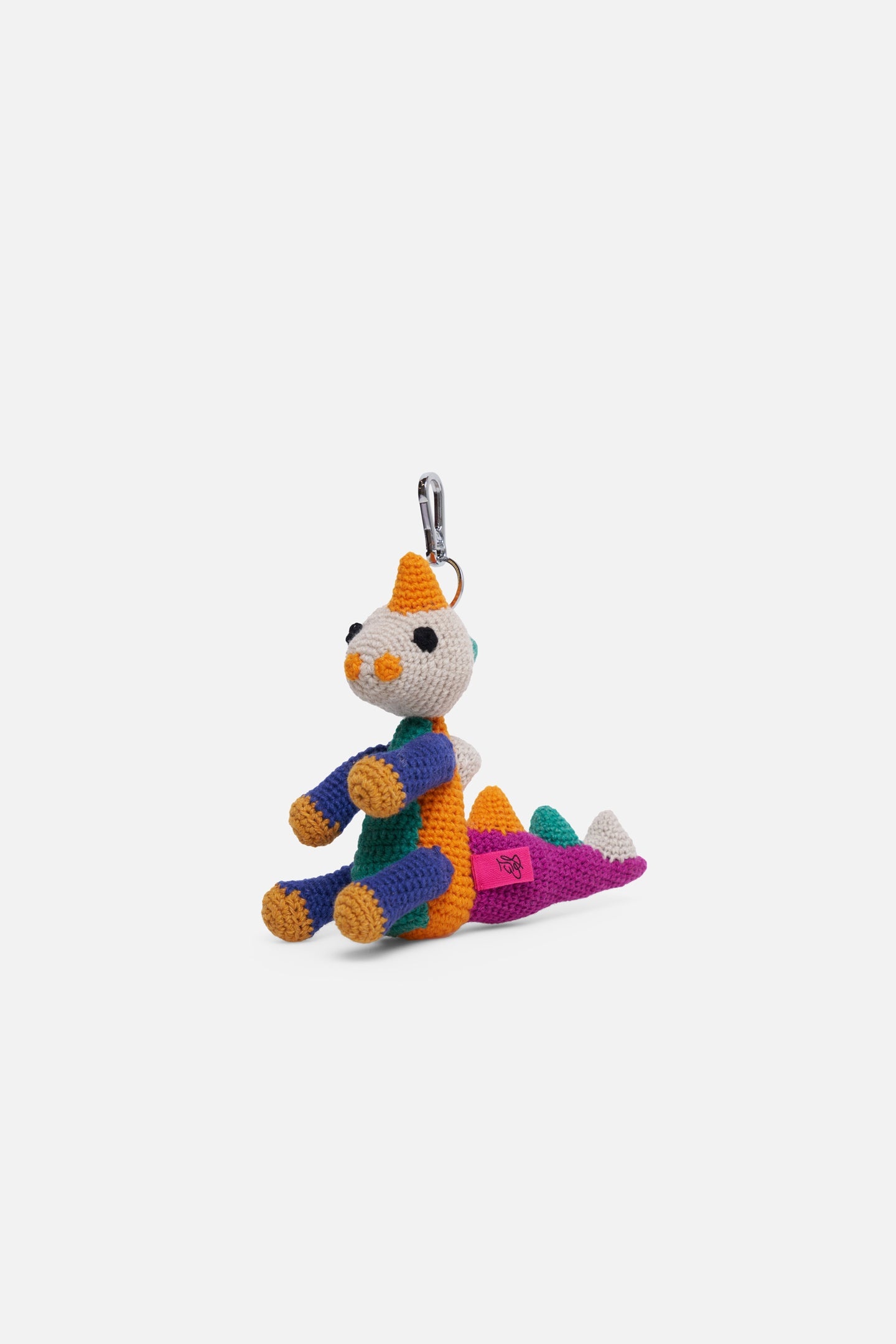 CROCHET DINOSAUR KEYCHAIN CHARM - 1