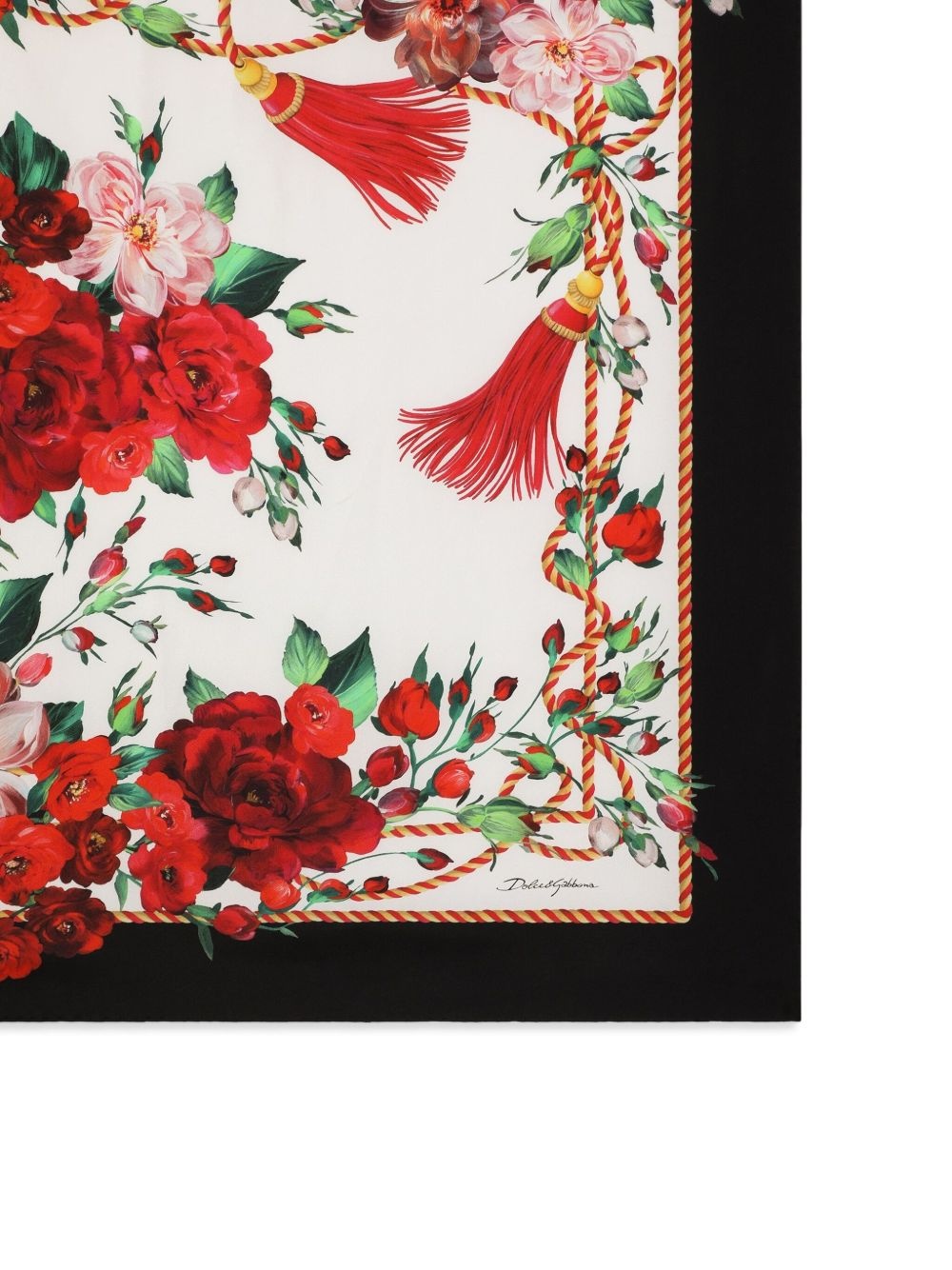 rose-print scarf - 2