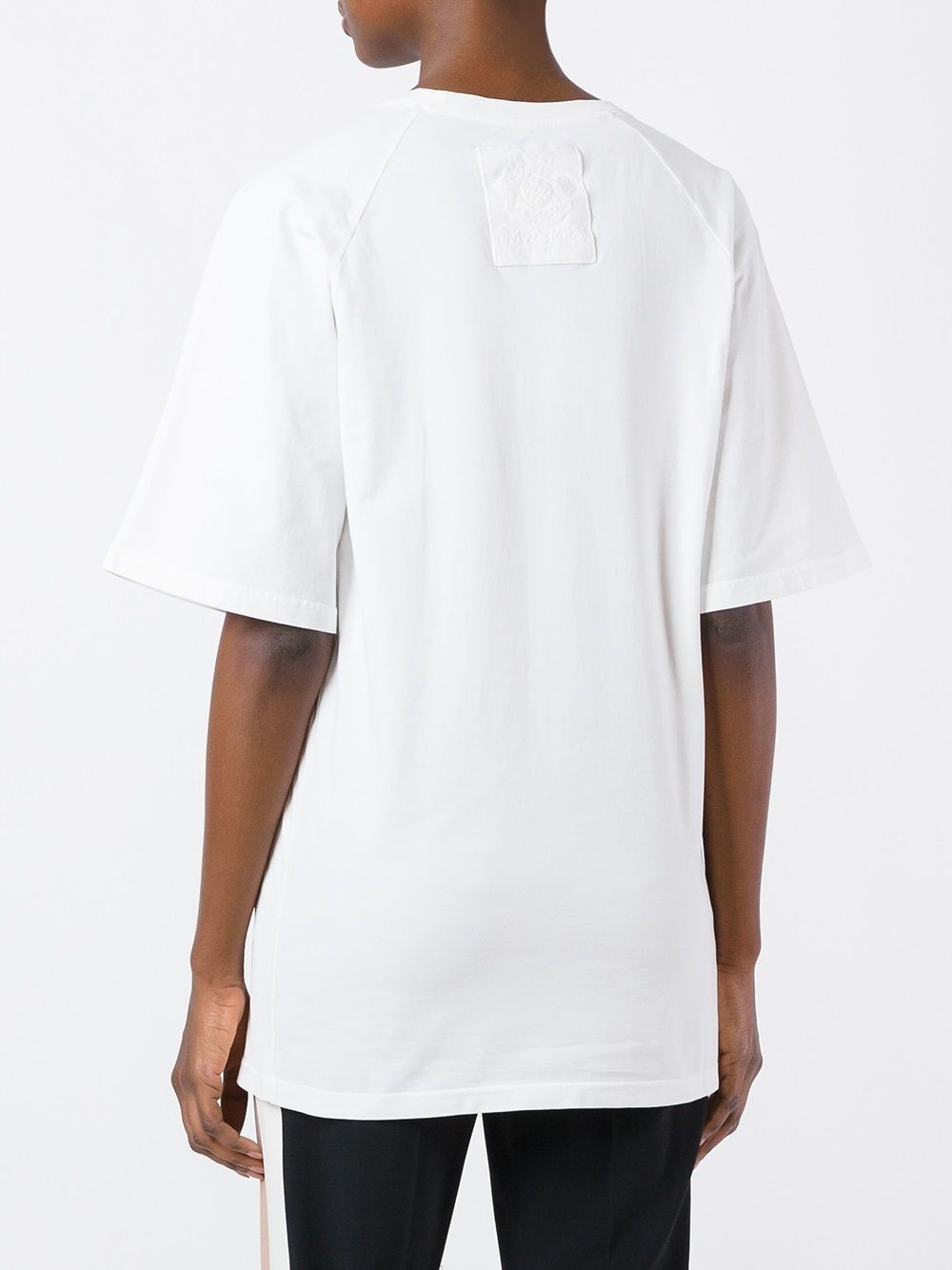 oversized patched T-shirt - 4