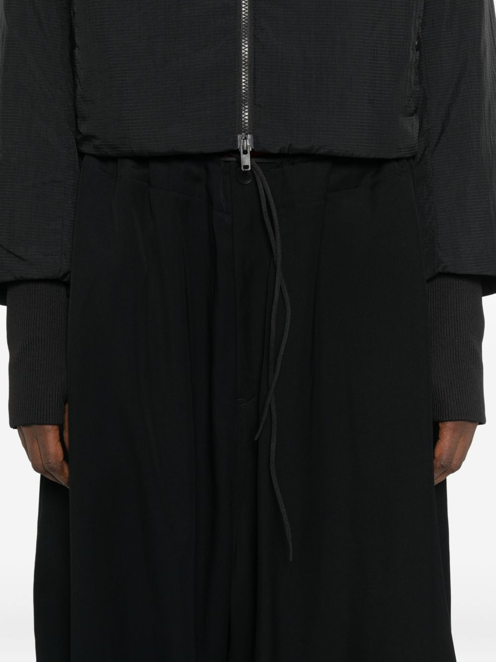 drawstring elasticated track pants - 5