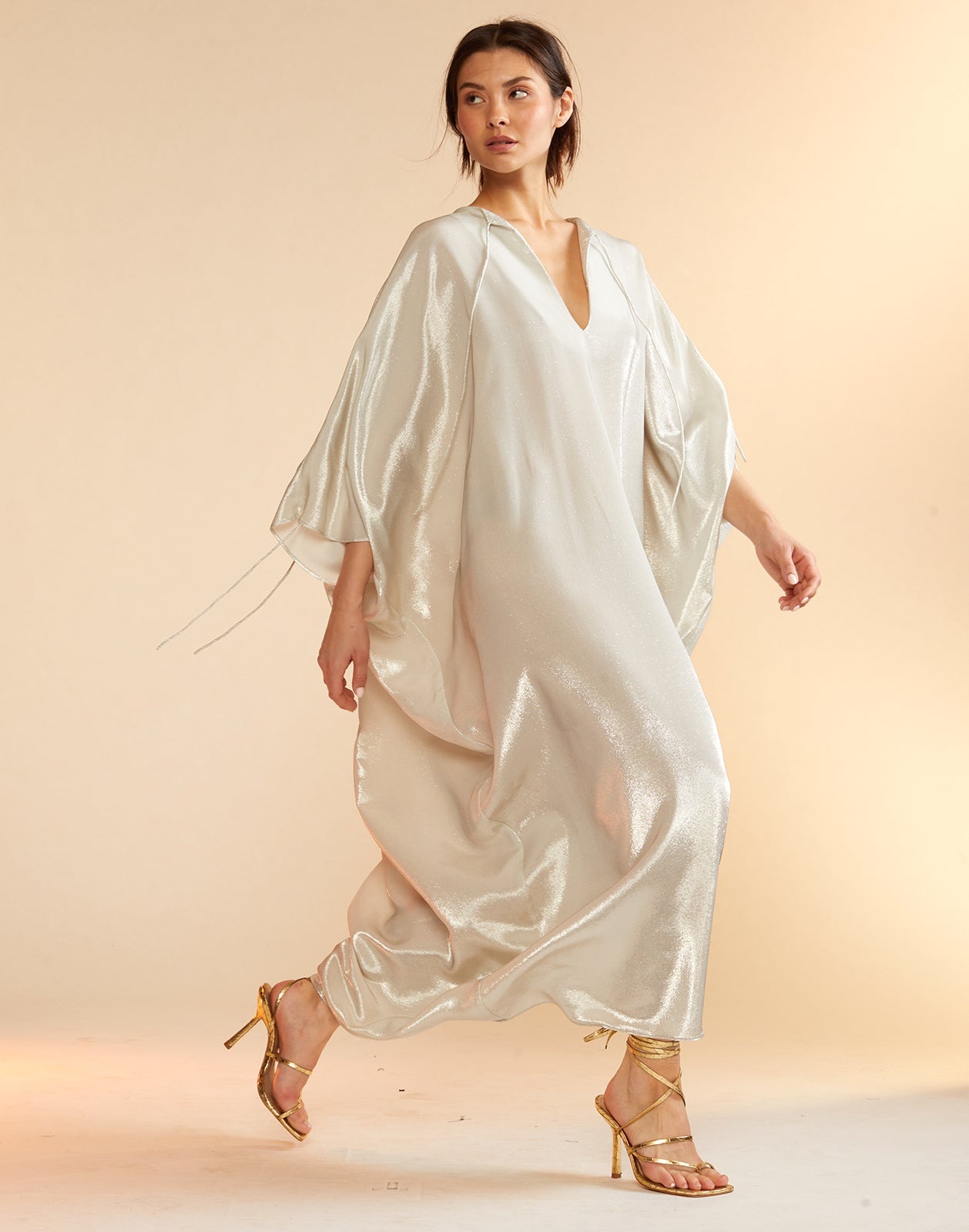 Silk Lame Kaftan - 6