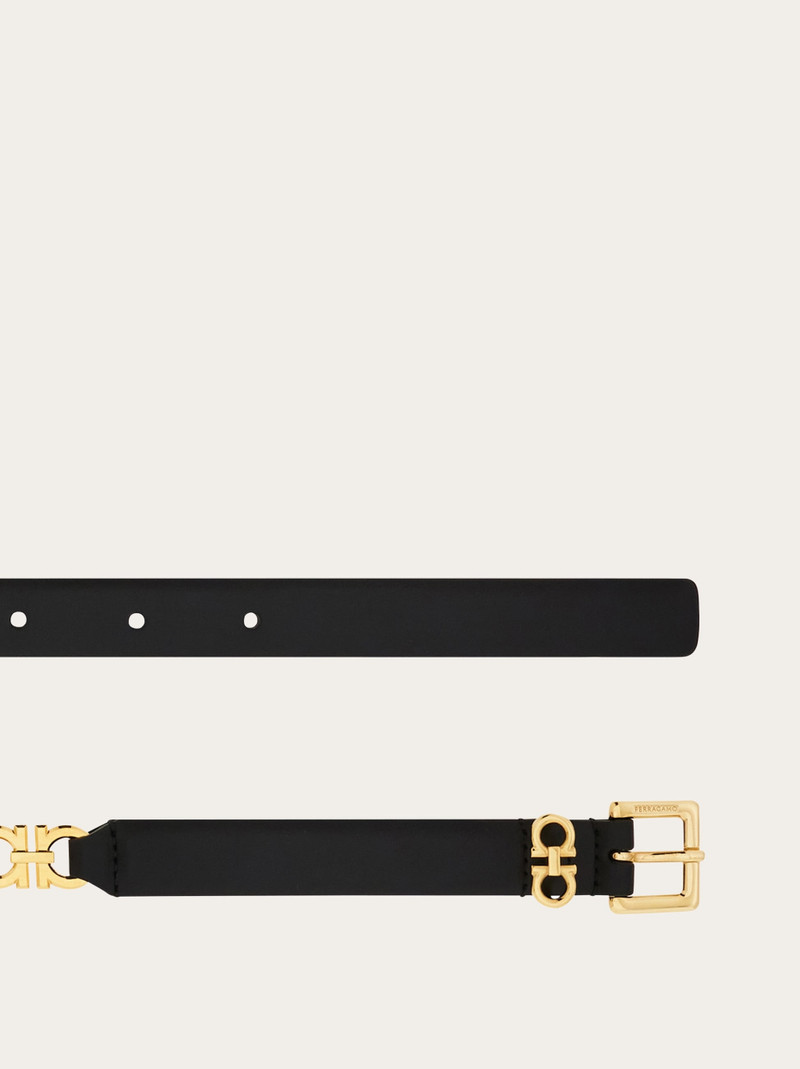 FERRAGAMO Gancini belt with chain outlook