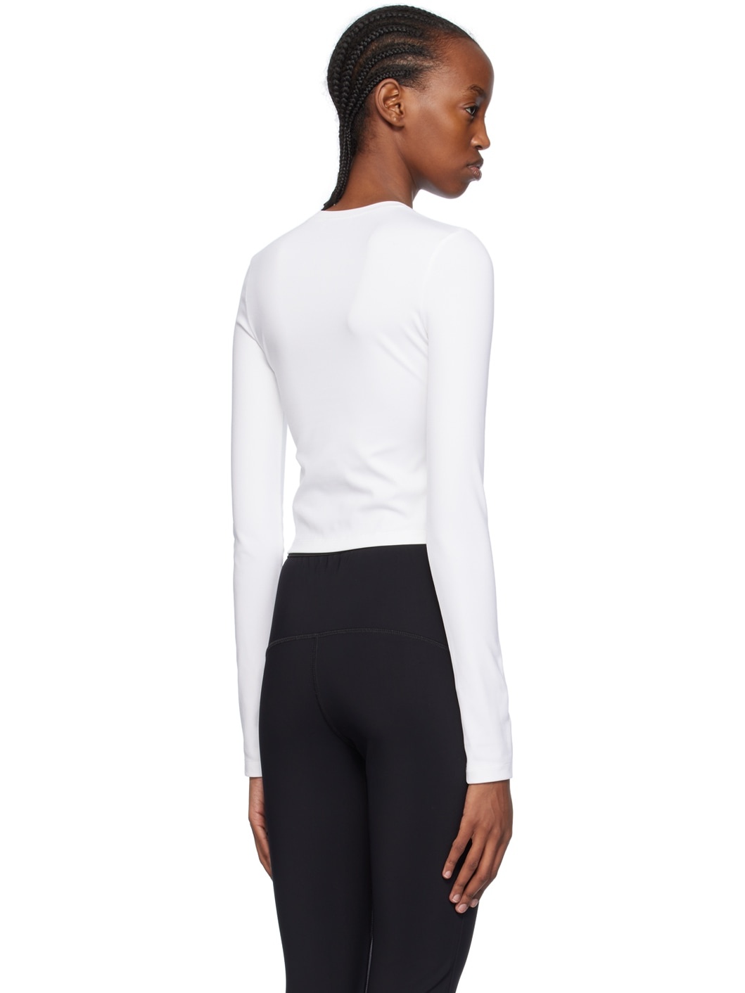 White Opaque Long Sleeve T-Shirt - 3