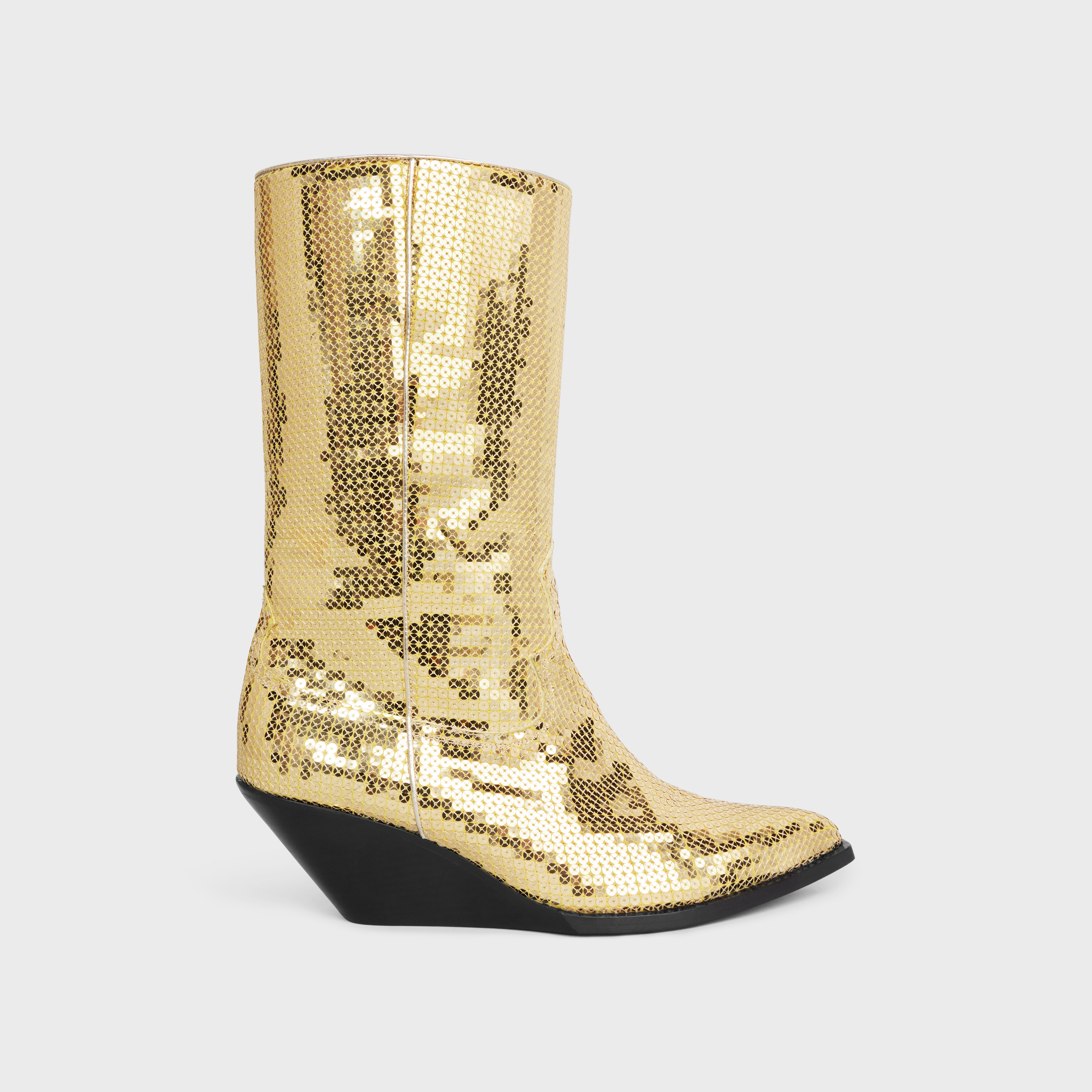 CELINE MOON HIGH BOOTS WITH SEQUINS ALL OVER in SEQUINS - 1