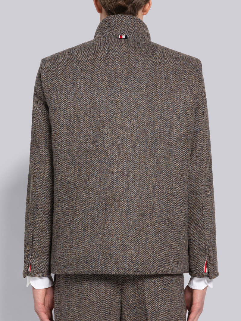 Herringbone Reversible Snap Front Vest 4