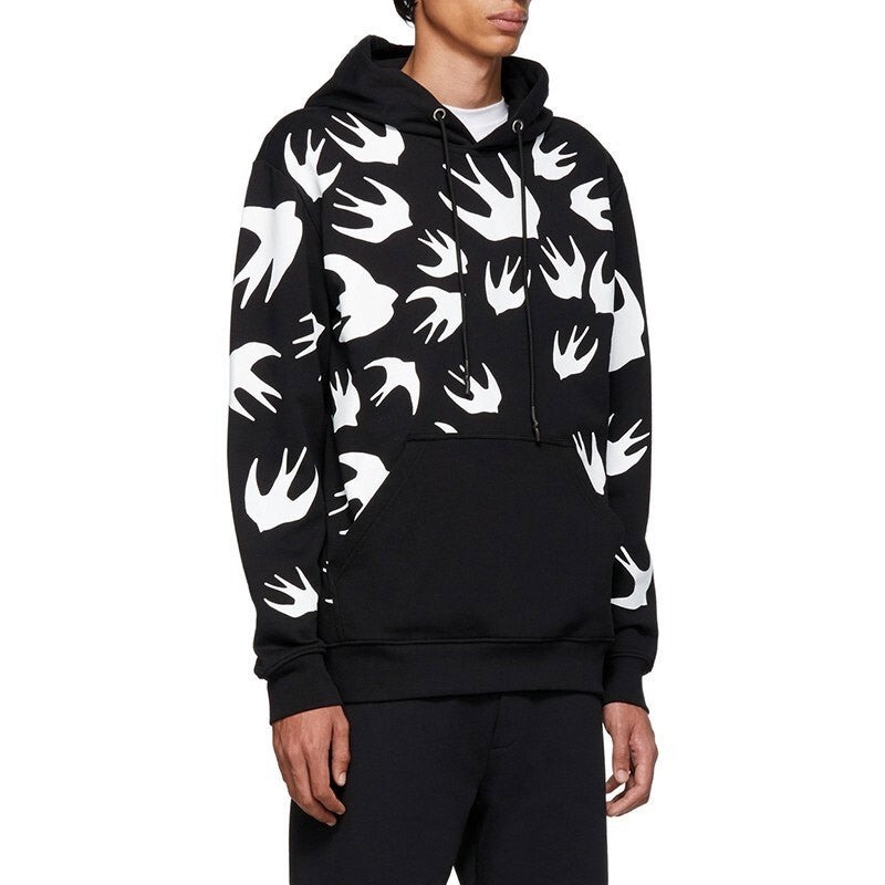 Alexander McQueen Pattern Sweatshirt 'Black' 545412-RLT72-1000 - 4