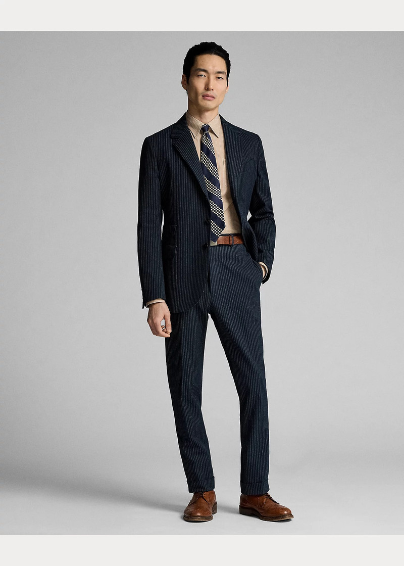 RRL by Ralph Lauren Slim Pinstripe Herringbone Suit Trouser outlook