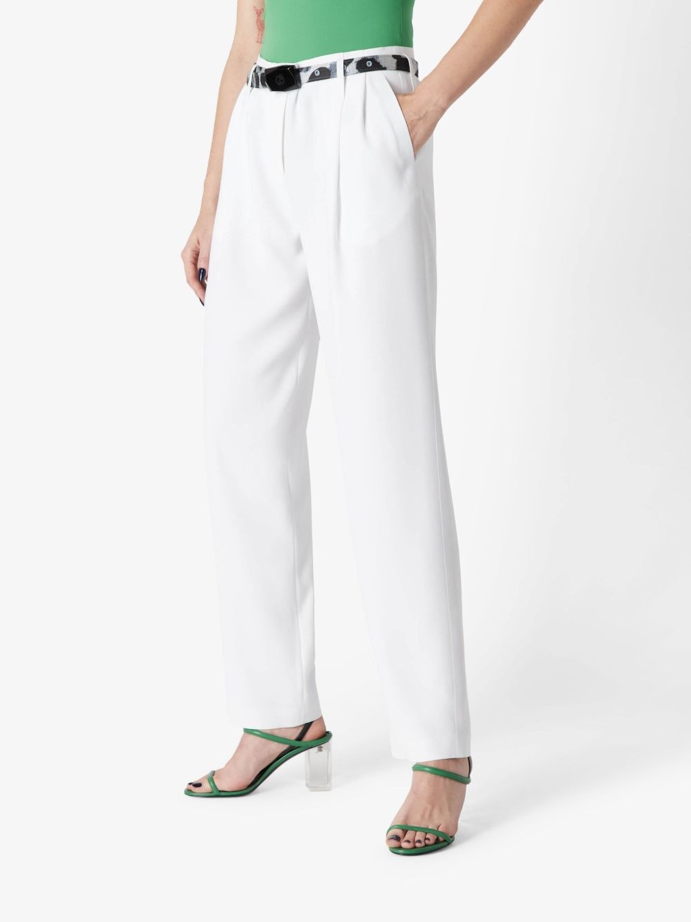 tailored straight-leg trousers - 3