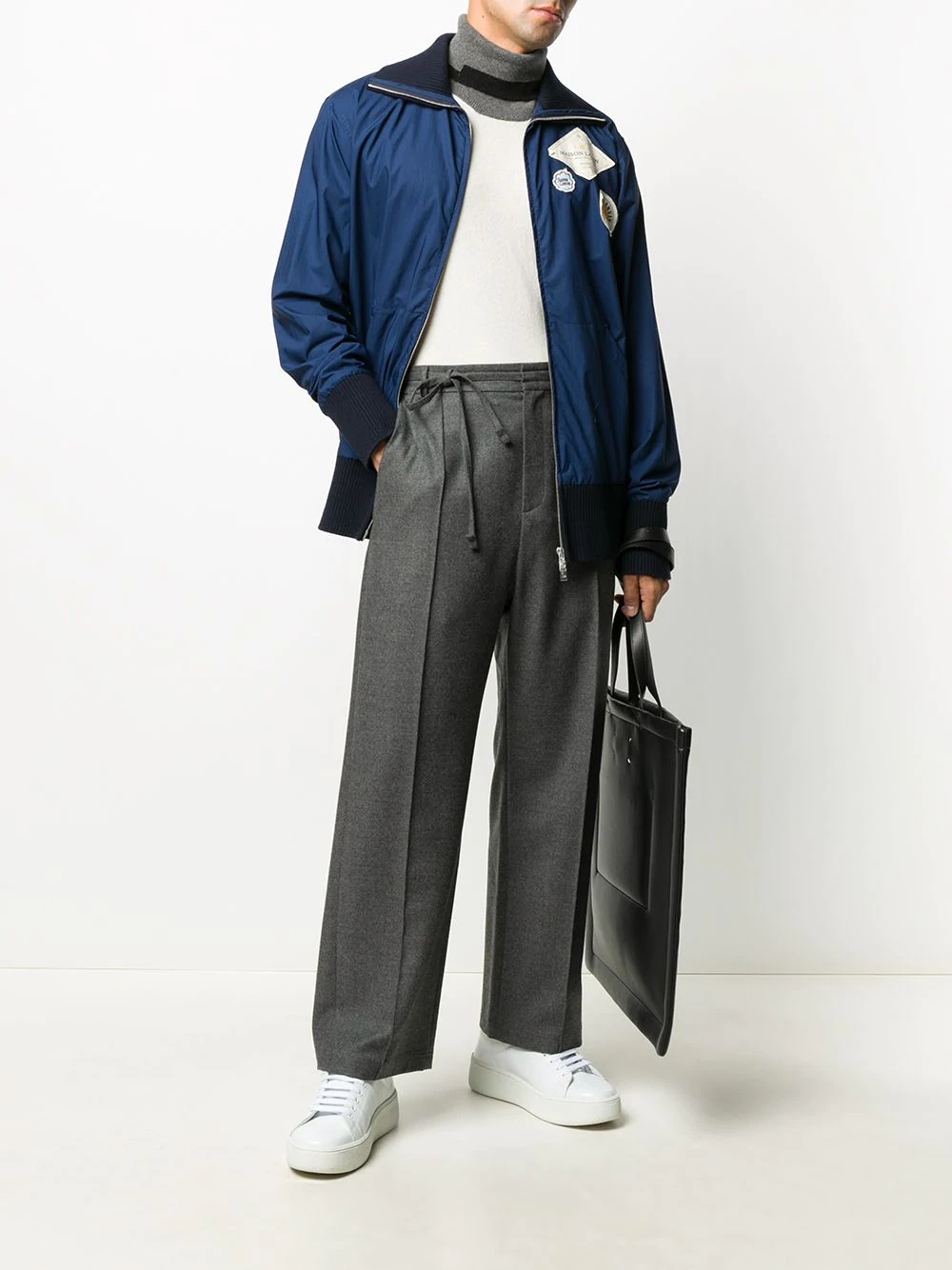 Maison Lanvin patches bomber jacket - 2