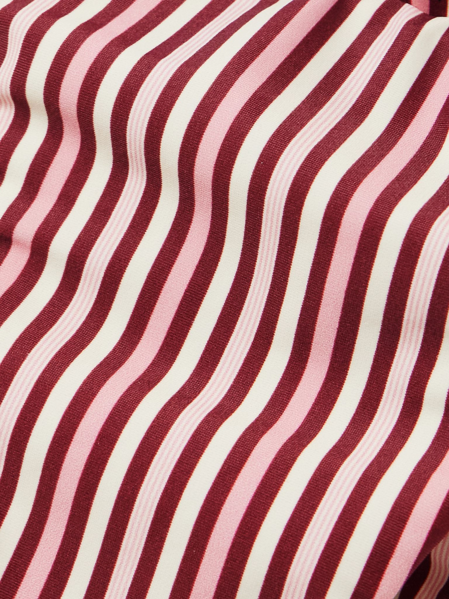 Kassia + Bebe striped stretch-ECONYL® triangle bikini Pink - 4