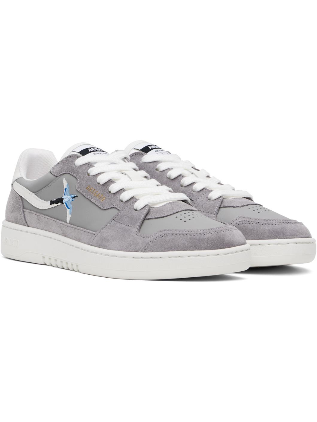 Gray Dice Lo Bee Bird Sneakers - 4