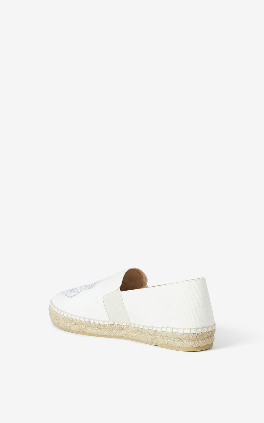 Tiger elasticated canvas espadrilles - 4