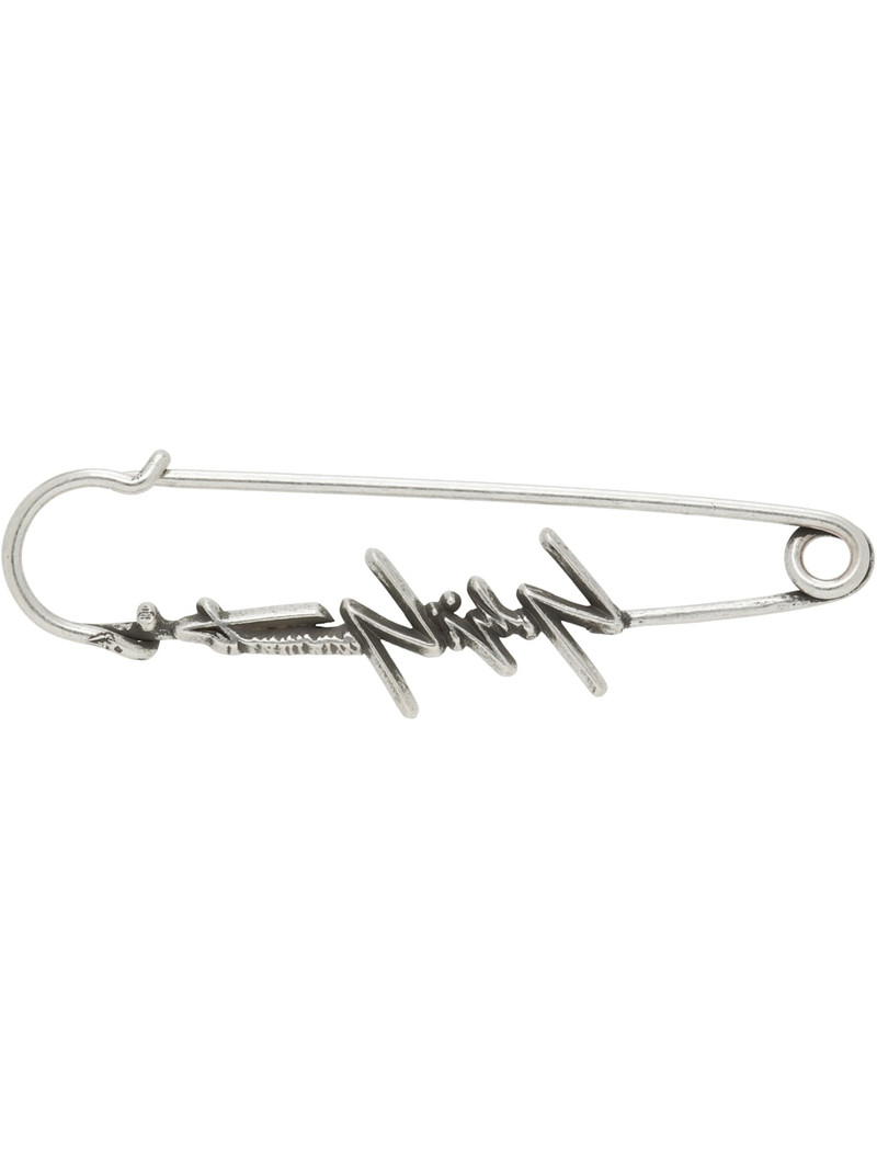 Yohji Yamamoto Silver Safety Pin Brooch outlook