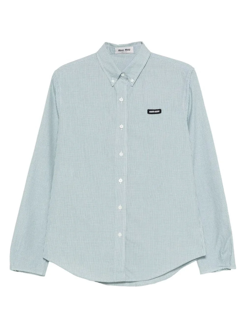 Miu Miu Women Check Pattern Poplin Shirt - 1